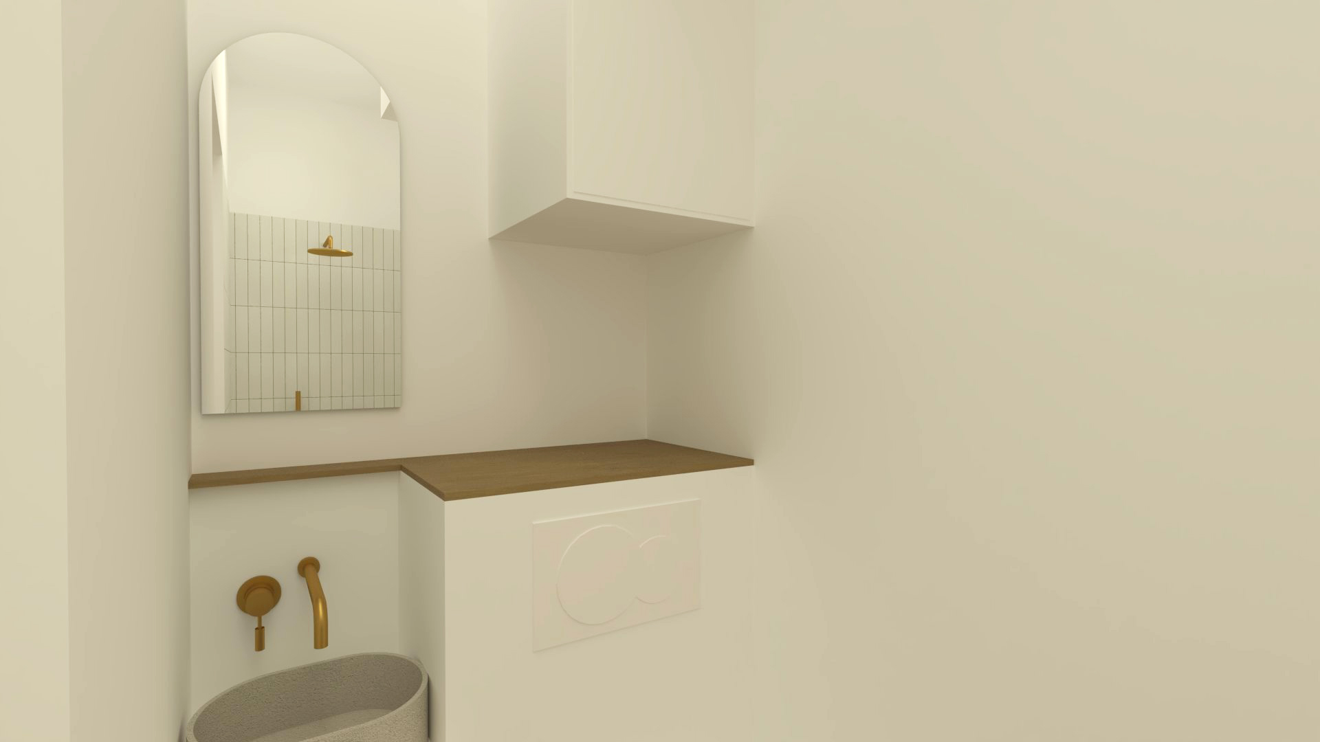 Un projet de design dont la salle de douche est à la fois fonctionnelle et esthétique.